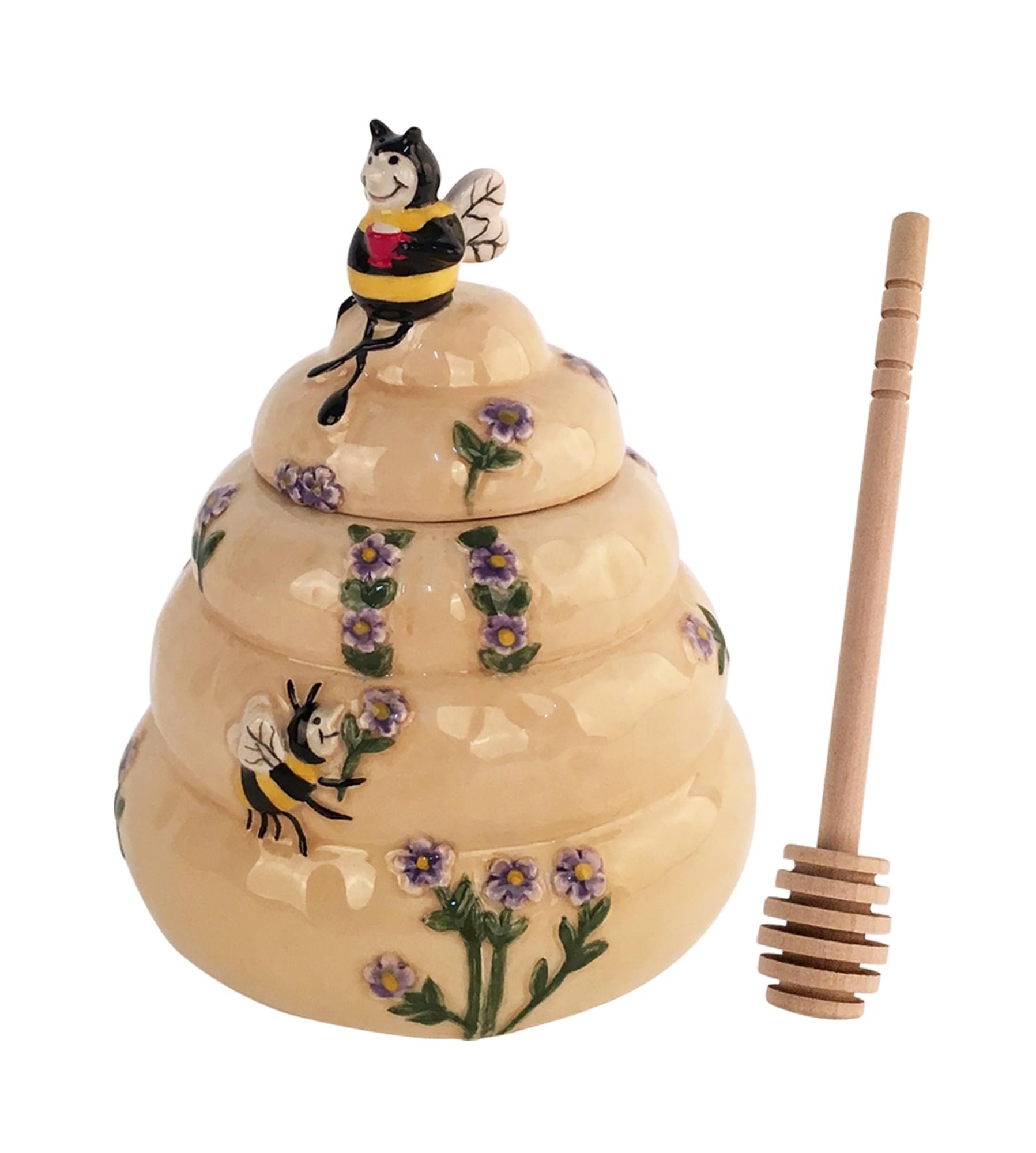 Amazon.com: Blue Sky Clayworks Beautiful Hive and Jolly Bees Honey